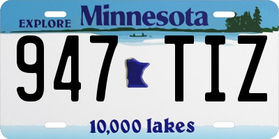 MN license plate 947TIZ