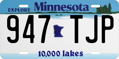 MN license plate 947TJP