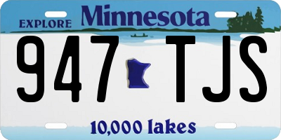 MN license plate 947TJS