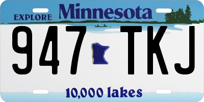 MN license plate 947TKJ