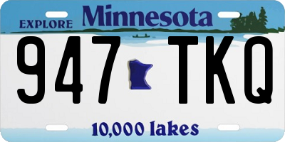 MN license plate 947TKQ