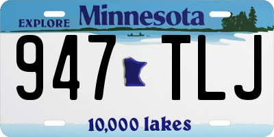 MN license plate 947TLJ