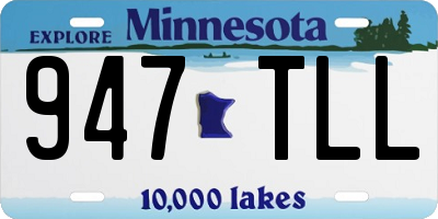 MN license plate 947TLL