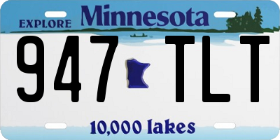 MN license plate 947TLT