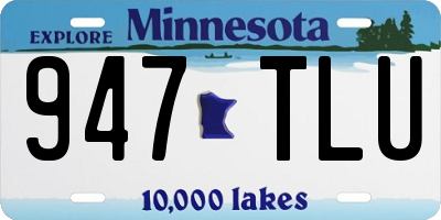 MN license plate 947TLU