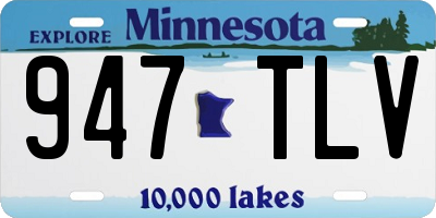 MN license plate 947TLV