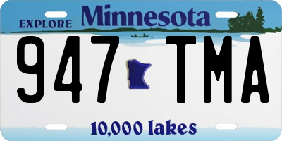 MN license plate 947TMA