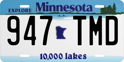 MN license plate 947TMD