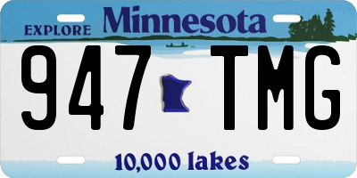 MN license plate 947TMG
