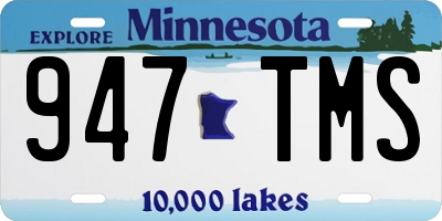 MN license plate 947TMS