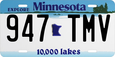MN license plate 947TMV