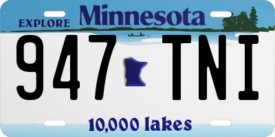 MN license plate 947TNI