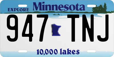 MN license plate 947TNJ
