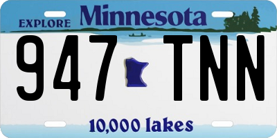 MN license plate 947TNN