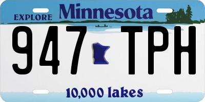 MN license plate 947TPH