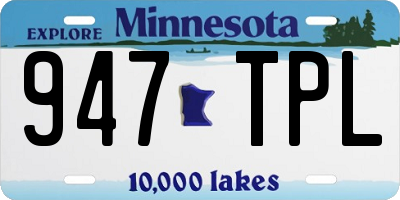 MN license plate 947TPL