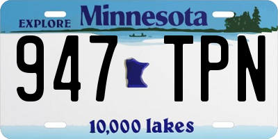 MN license plate 947TPN