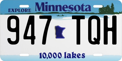 MN license plate 947TQH