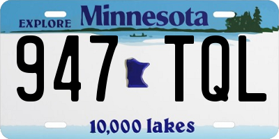 MN license plate 947TQL