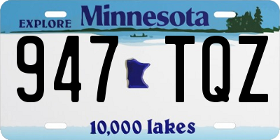 MN license plate 947TQZ