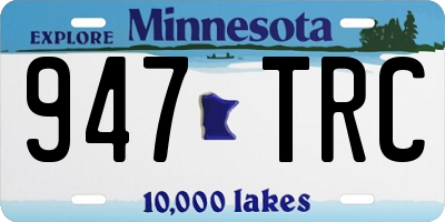 MN license plate 947TRC