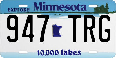 MN license plate 947TRG