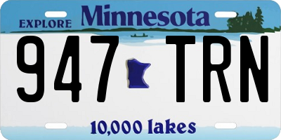 MN license plate 947TRN