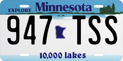 MN license plate 947TSS