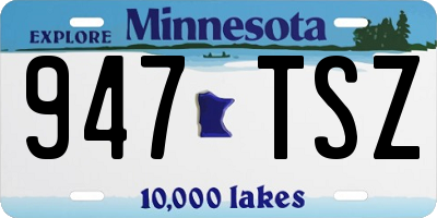 MN license plate 947TSZ