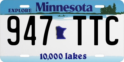 MN license plate 947TTC