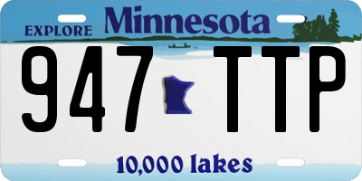 MN license plate 947TTP