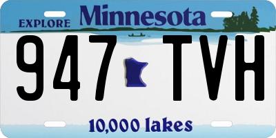 MN license plate 947TVH