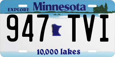 MN license plate 947TVI