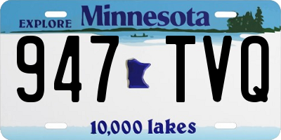 MN license plate 947TVQ
