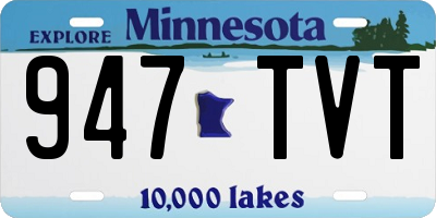 MN license plate 947TVT