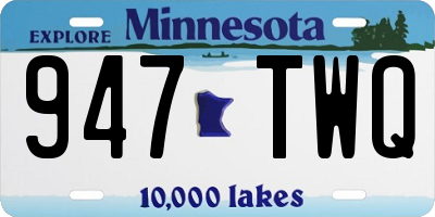 MN license plate 947TWQ
