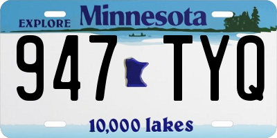 MN license plate 947TYQ