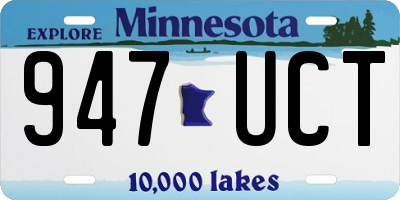 MN license plate 947UCT