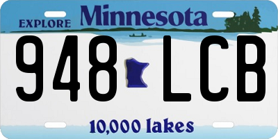 MN license plate 948LCB