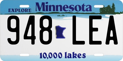 MN license plate 948LEA
