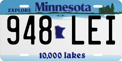 MN license plate 948LEI