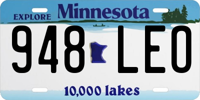 MN license plate 948LEO