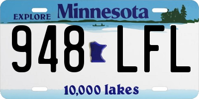 MN license plate 948LFL