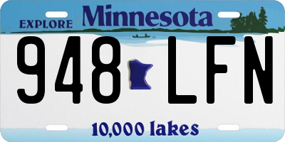 MN license plate 948LFN