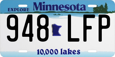 MN license plate 948LFP