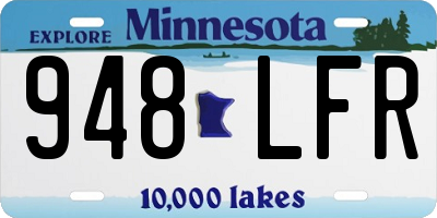 MN license plate 948LFR
