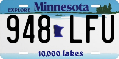 MN license plate 948LFU