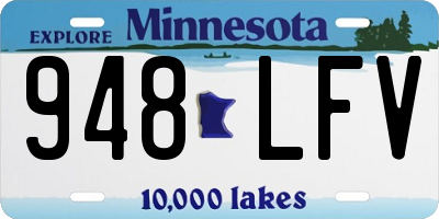 MN license plate 948LFV