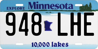 MN license plate 948LHE