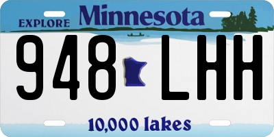 MN license plate 948LHH